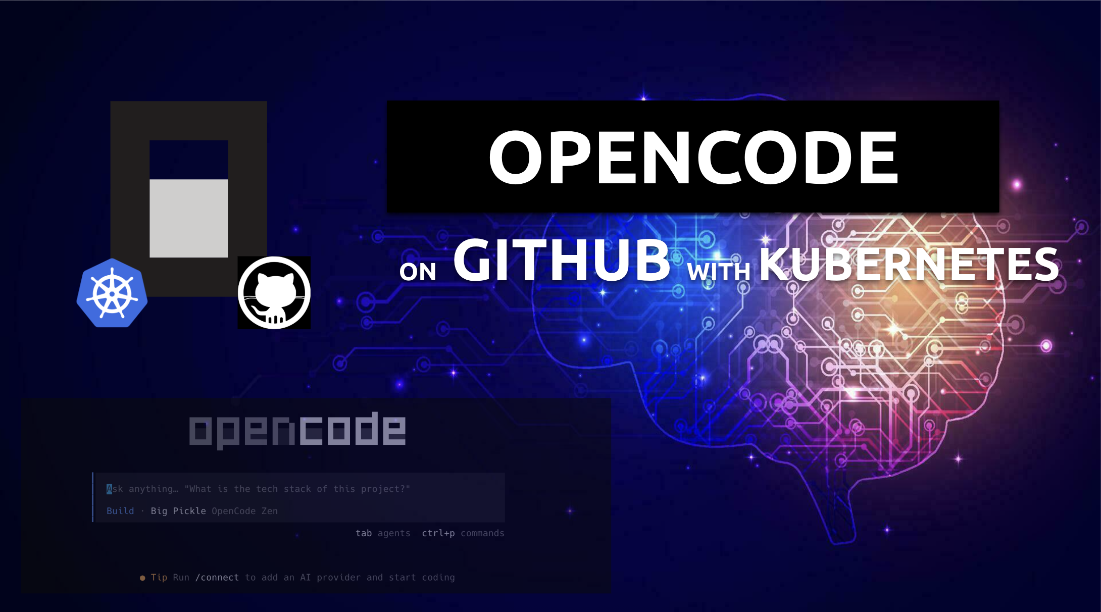 OpenCode on GitHub with Kubernetes